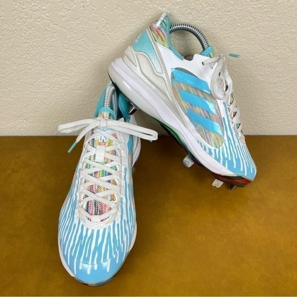 Adidas Pure Hustle 2 Elite Dripped-Out Metal Fastpitch Softball Cleat Sz 6.5 Wmn - Picture 3 of 14